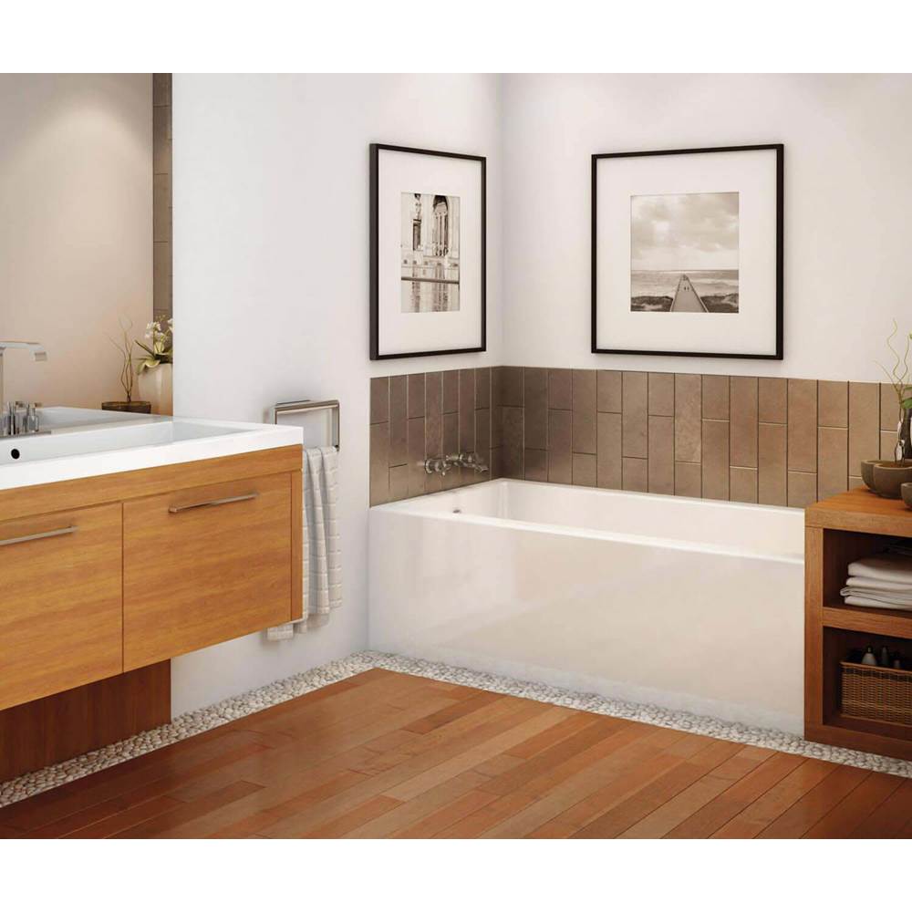 Maax Canada Rubix AFR 59.75 in. x 30 in. Alcove Bathtub with Left Drain in White