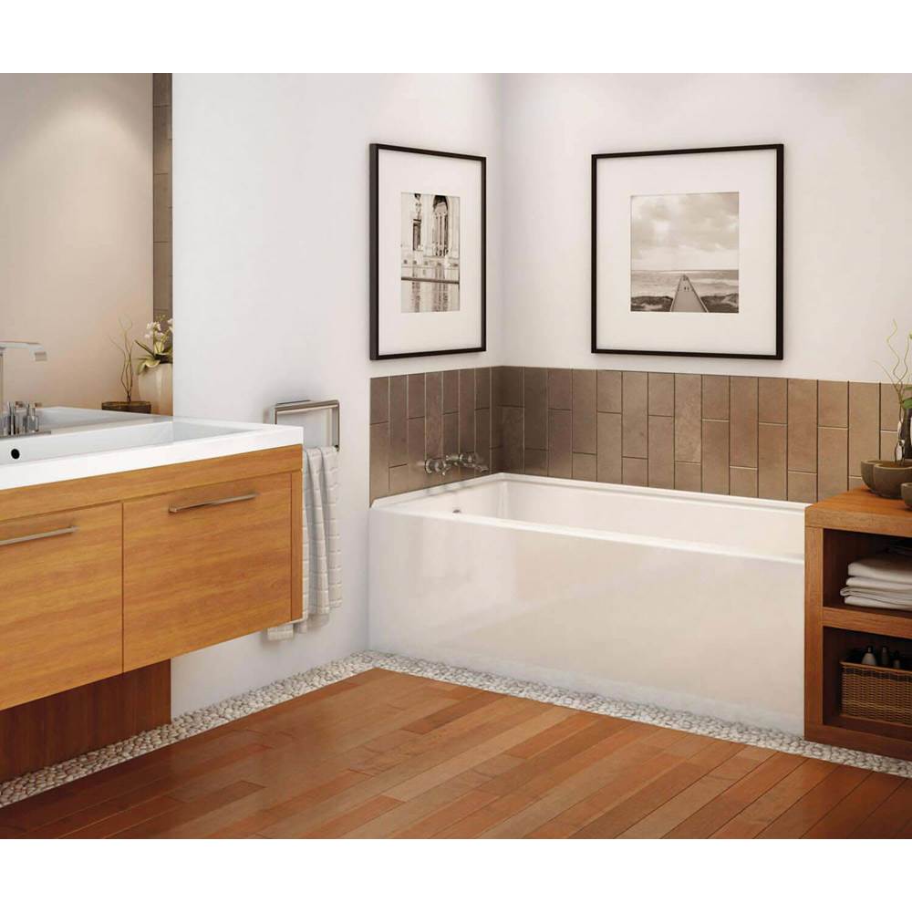 Maax Canada Rubix DTF 59.75 in. x 30 in. Alcove Bathtub with Left Drain in White