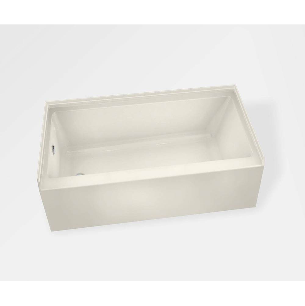 Maax Canada Rubix DTF 59.75 in. x 30 in. Alcove Bathtub with Right Drain in Biscuit