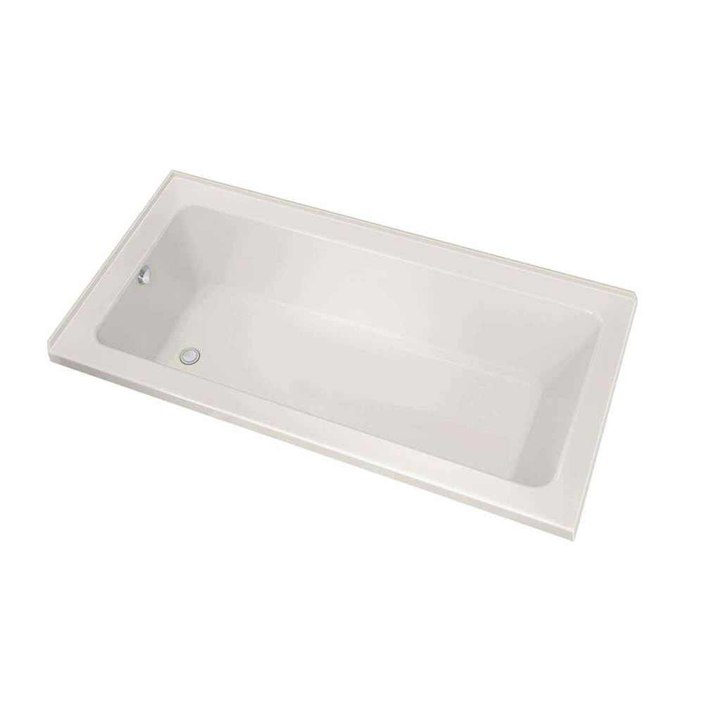 Maax Canada Pose IF 59.625 in. x 31.625 in. Corner Bathtub with Whirlpool System Left Drain in Biscuit