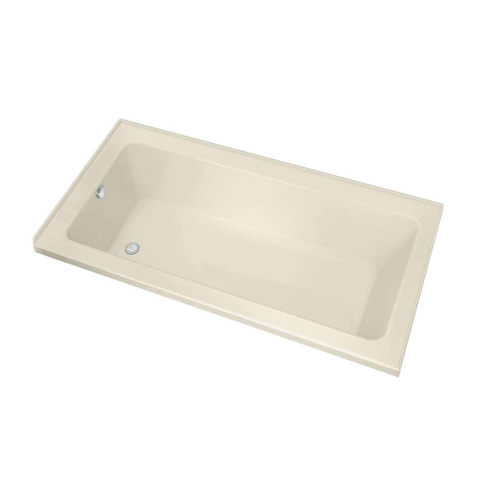 Maax Canada Pose IF 72 in. x 42 in. Alcove Bathtub with Aeroeffect System Right Drain in Bone