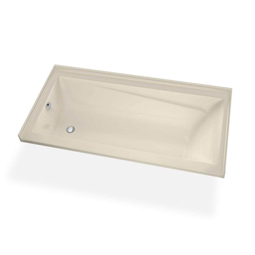 Maax Canada Exhibit IF DTF 59.875 in. x 36 in. Alcove Bathtub with Whirlpool System Left Drain in Bone