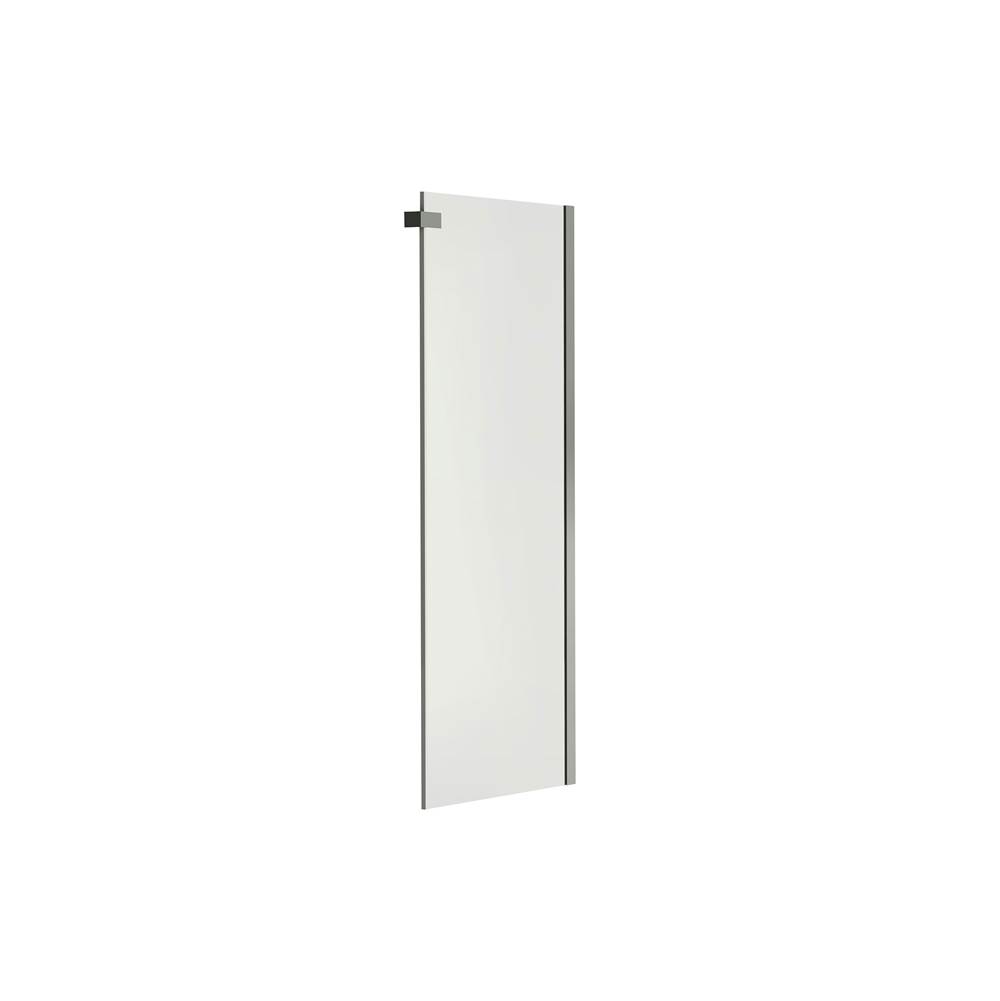 Maax Canada Halo 28.75-29.875 in. x 78.75 in. Return Panel with Clear Glass in Brushed Nickel
