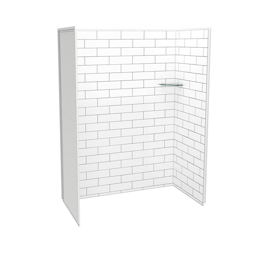Maax Canada Utile 6036 Composite Direct-to-Stud Three-Piece Alcove Shower Wall Kit in Metro Tux