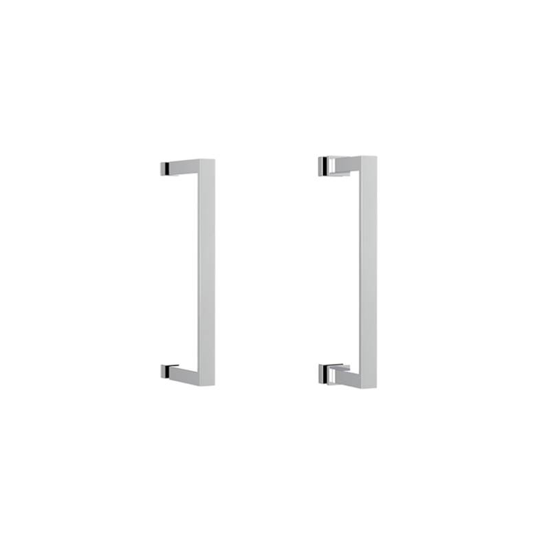 Neelnox Collection ICONIC 18'' Single Door Handle   Medium Rosette Finish: Glossy White
