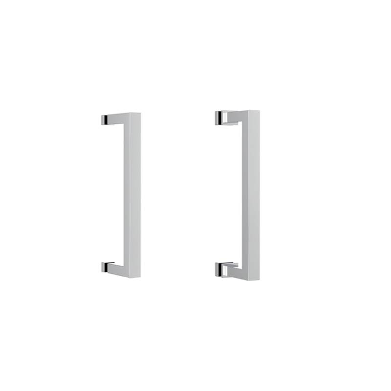 Neelnox Collection UNIVERSAL B 6'' Single Door Handle   Medium Rosette Finish: Brushed Bronze