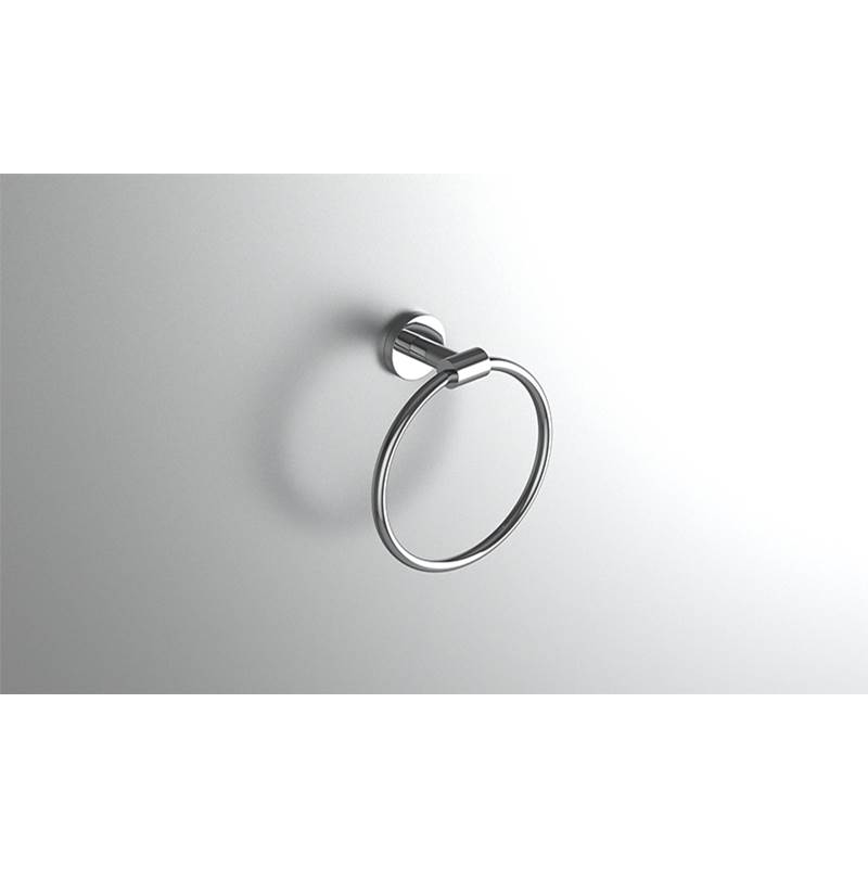 Neelnox Collection Form Towel Ring Finish: Brushed