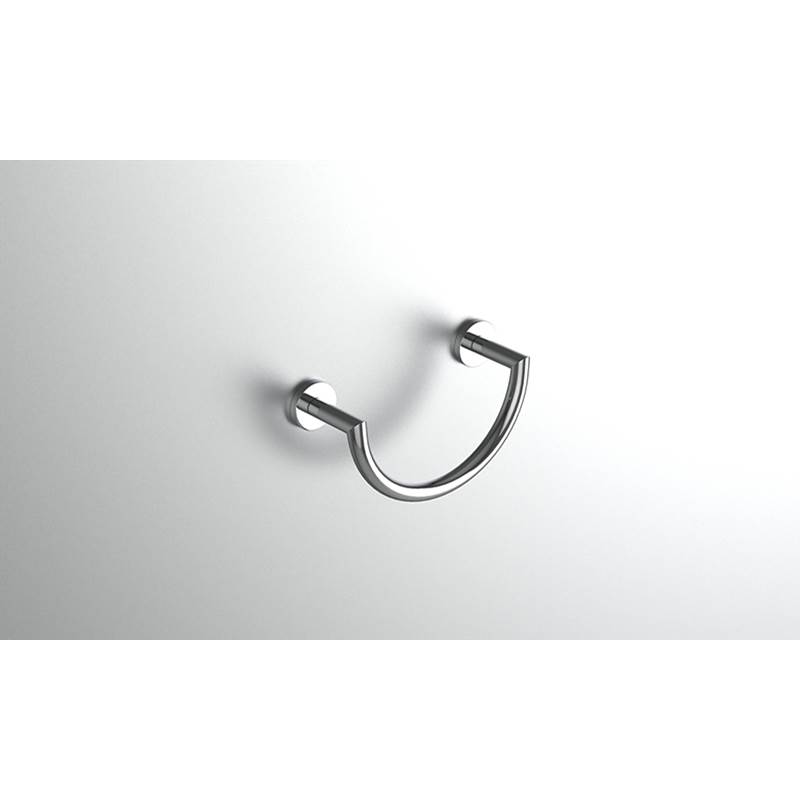 Neelnox Collection Form Towel Ring Finish: Glossy White