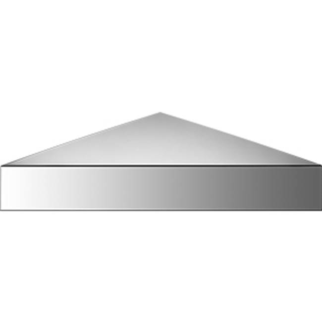 Neelnox Series 300 Corner Shelf Size 10 3/4  x 10 3/4  x 1 1/4 inch Finish: Matte White