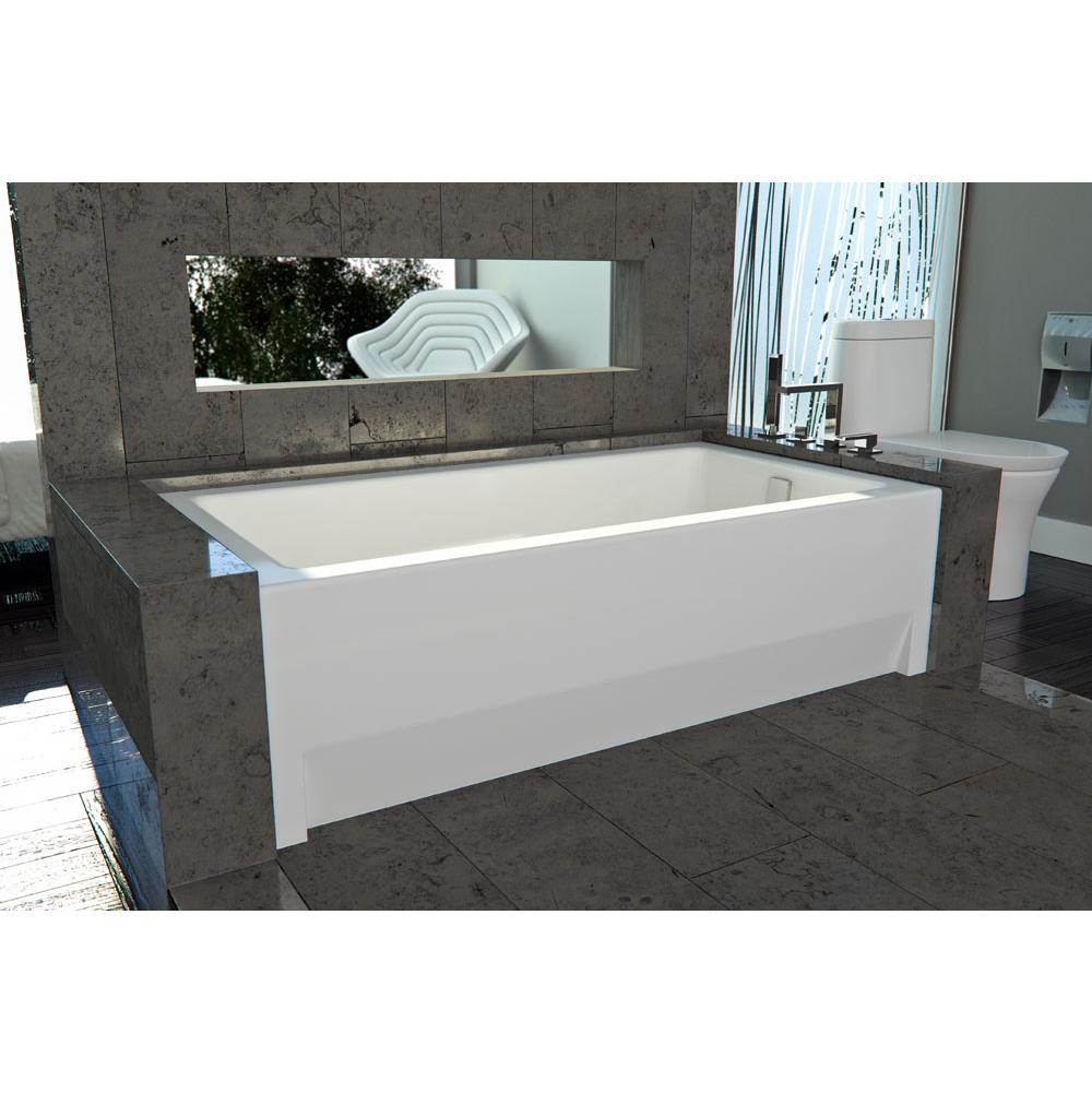 Produits Neptune ZORA bathtub 36x66 with Tiling Flange and Skirt, Right drain, Whirlpool/Mass-Air, White
