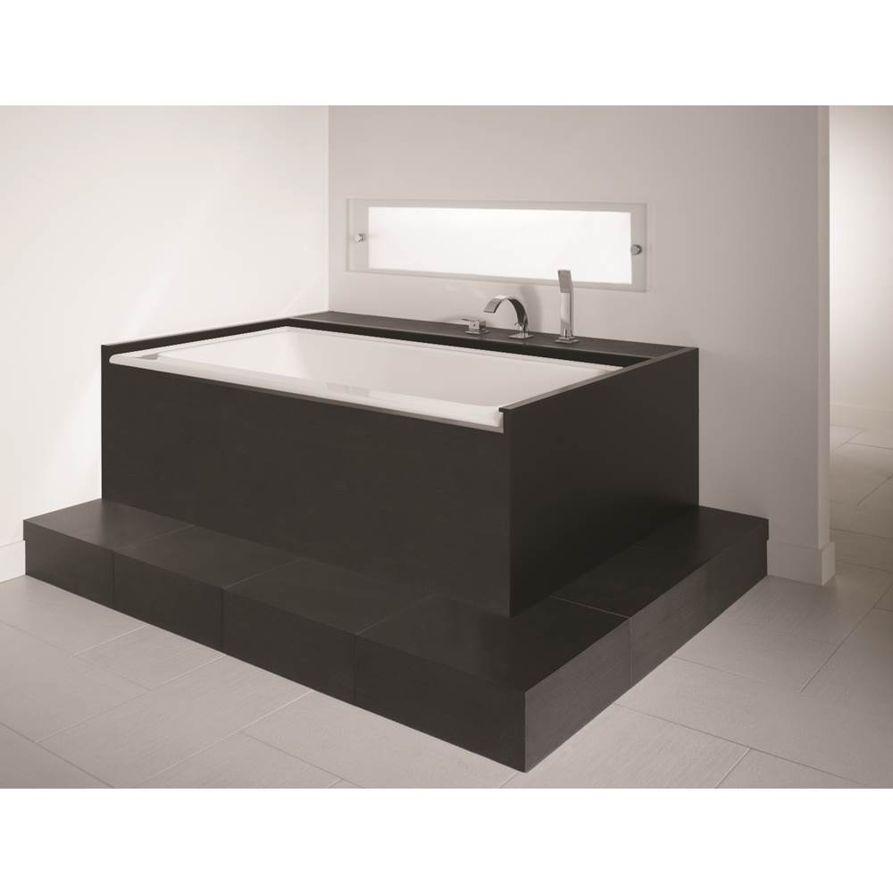 Produits Neptune ZORA bathtub 36x66 with Tiling Flange, Right drain, Whirlpool/Activ-Air, Biscuit