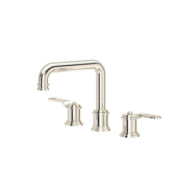Perrin & Rowe Armstrong Widespread Bathroom Faucet With U-Spout - Polished Nickel