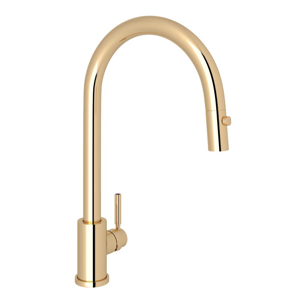 Perrin & Rowe Holborn™ Pull-Down Kitchen Faucet With C-Spout