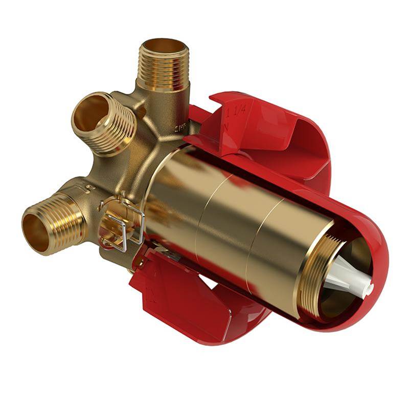 Riobel 3-way Type T/P (thermostatic/pressure balance) coaxial valve rough without cartridge PEX