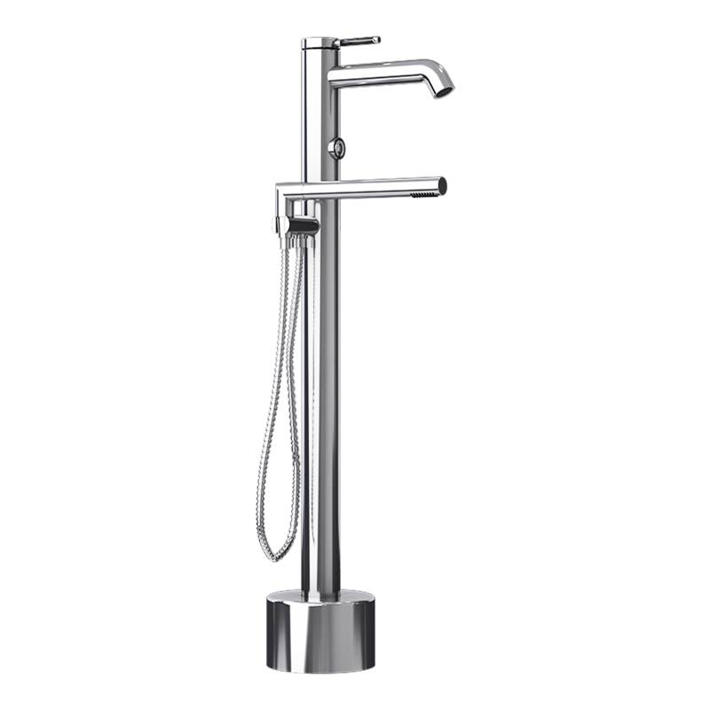 Rubi Vertigo C Free-Standing Bathtub Faucet Chrome/Black