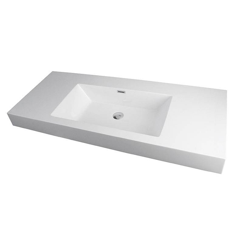 Rubi Countertop Basin With Overflow White