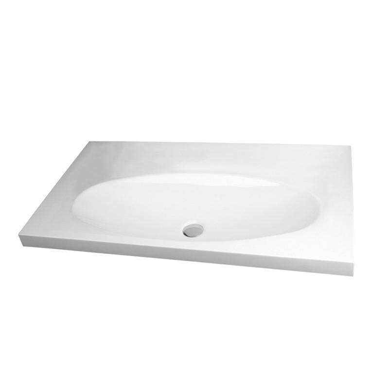 Rubi Countertop Basin Without Overflow White