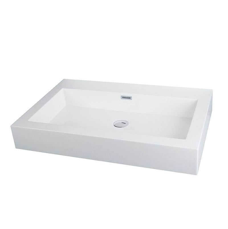 Rubi Countertop Basin With Overflow White