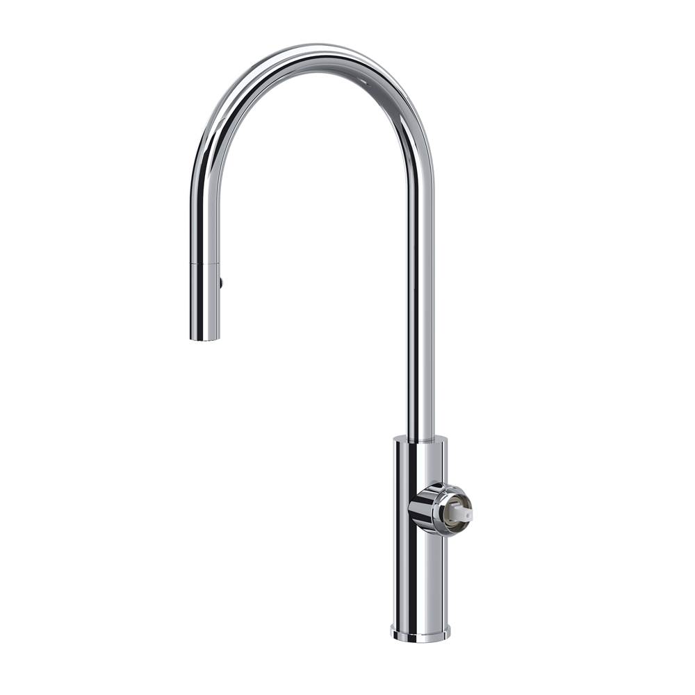Rohl Canada Eclissi™ Pull-Down Kitchen Faucet with C-Spout - Less Handle