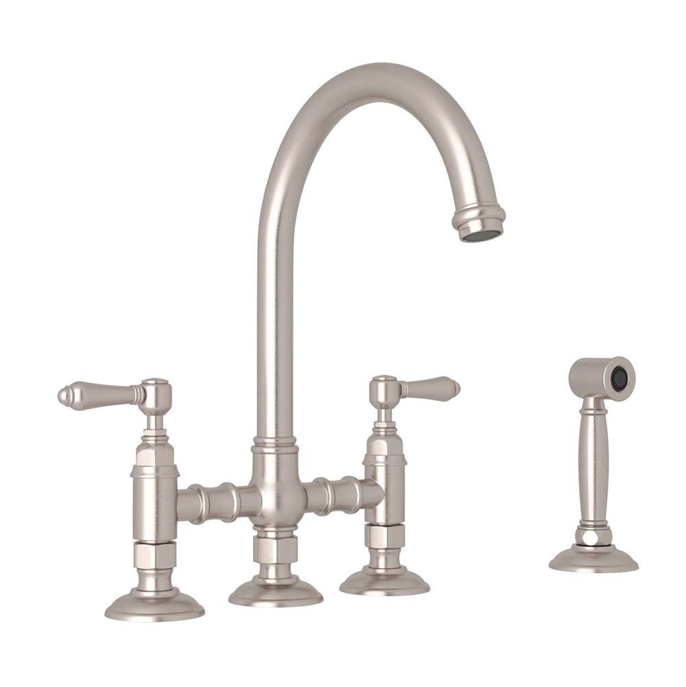 Rohl Canada San Julio® Bridge Kitchen Faucet With Side Spray