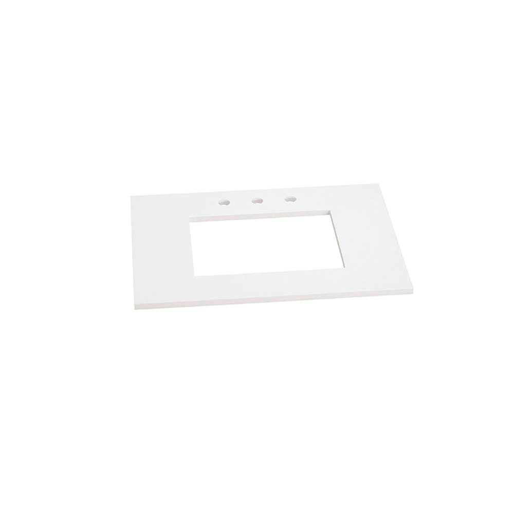 Ronbow 32'' x 19'' TechStone™  Vanity Top in Solid White - 3/4'' Thick
