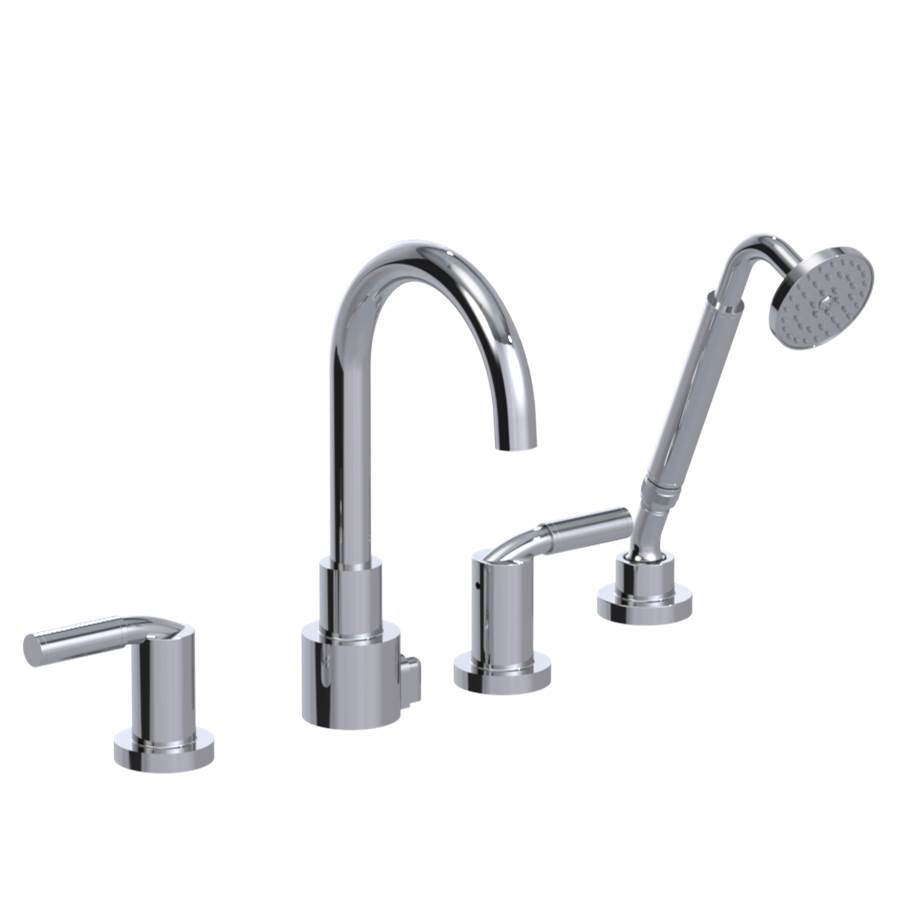 Rubinet Canada Four Piece Roman Tub Filler
 with Hand Held Shower with LaSalle Spout Trim Only