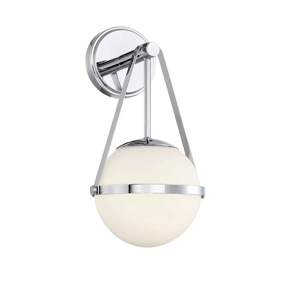 Savoy House Polson 1-Light Wall Sconce in Polished Chrome