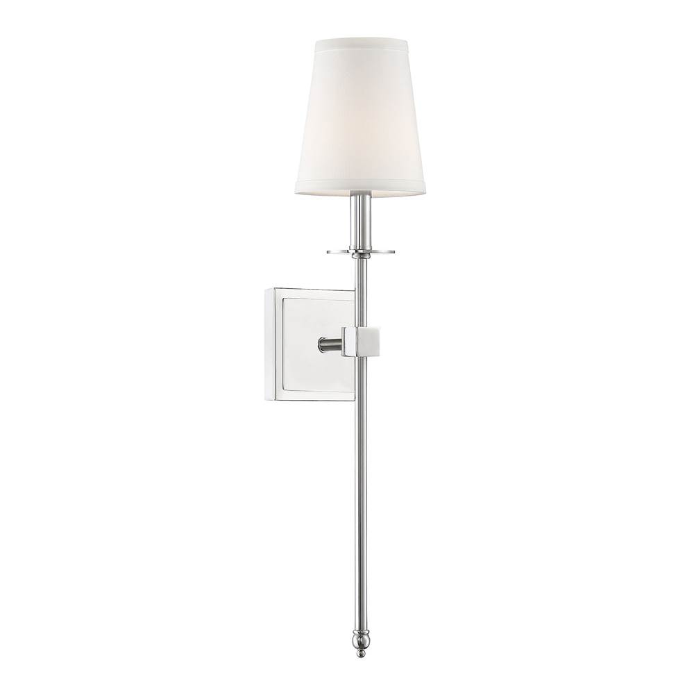 Savoy House Monroe 1-Light Wall Sconce in Polished Nickel