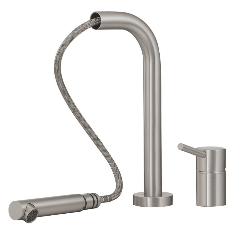 Treemme Pull Out Single Stream Kitch Faucet-Side Handle