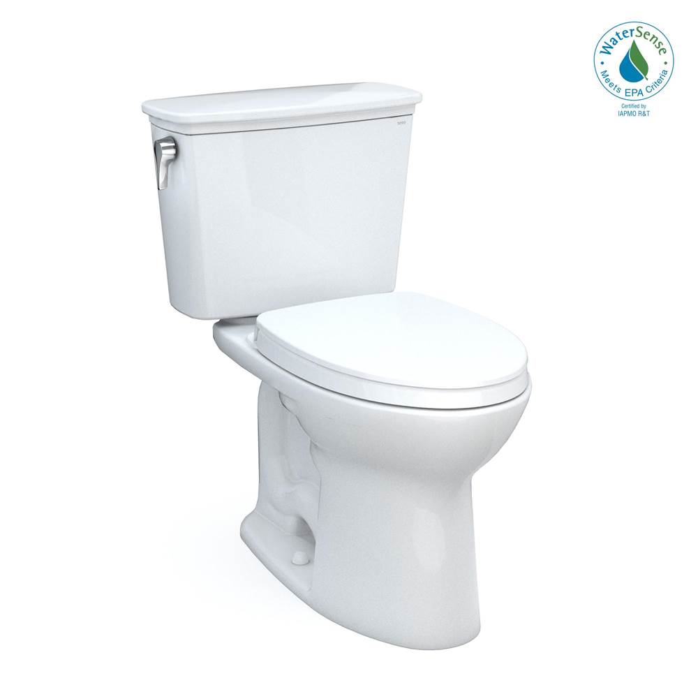 TOTO Drake® Transitional 2-Piece Elongated 1.28 GPF Unv. Height TORNADO FLUSH ® Toilet with 10'' Rough-In, CEFIONTECT®, SoftClose® Seat, WASHLET®+ Ready