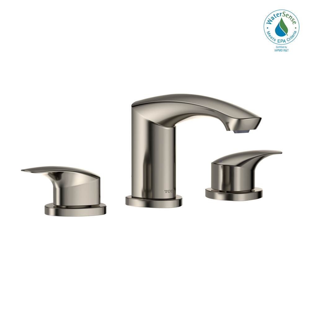 TOTO GM 1.2 GPM Two Handle Widespread Bathroom Sink Faucet, Polished Nickel