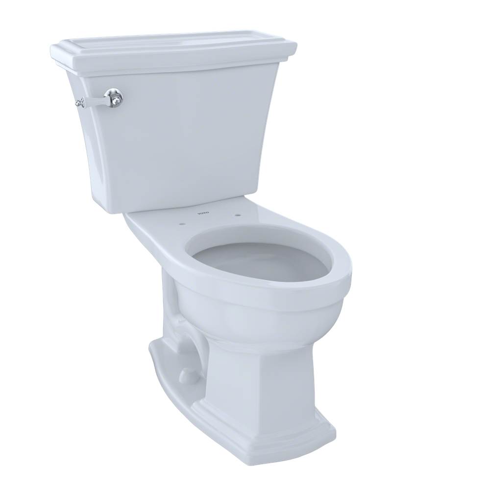 TOTO Clayton® Two-Piece Elongated 1.6 GPF Universal Height Toilet, Cotton White