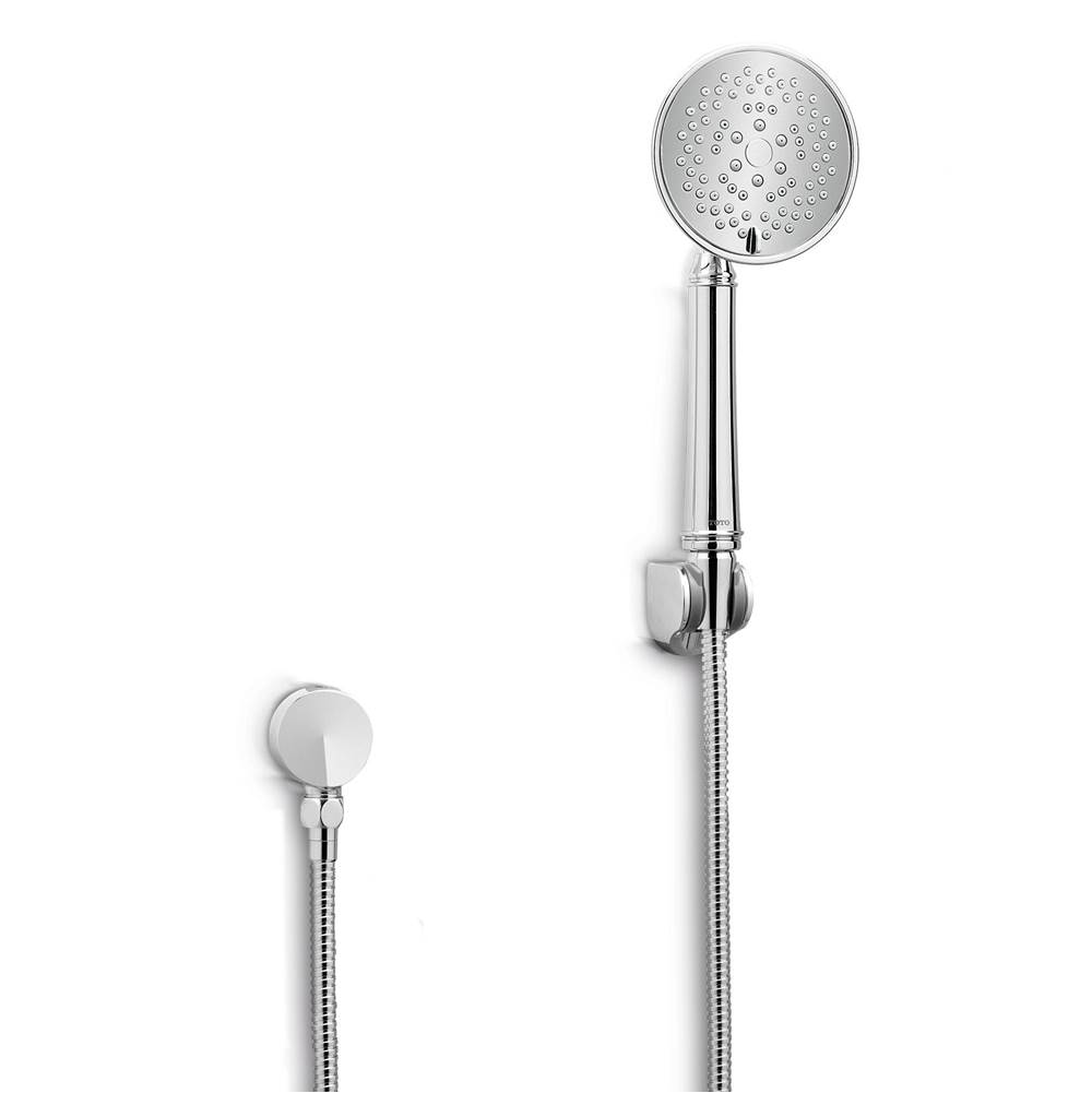 TOTO Traditional Collection Series A Five Spray Modes 4.5 inch 2.5 GPM Handshower, Polished Chrome