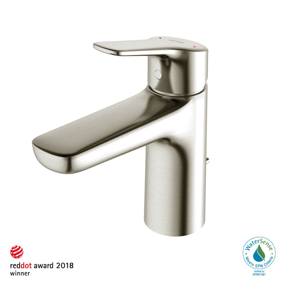 TOTO GS Series 1.2 GPM Single Handle Bathroom Sink Faucet with COMFORT GLIDE Technology and Drain Assembly, Brushed Nickel