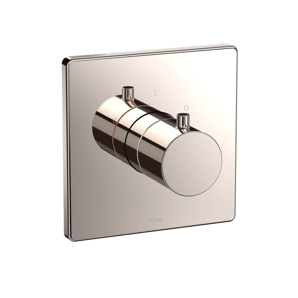 TOTO Square Three-Way Diverter Shower Trim with Off, Polished Nickel