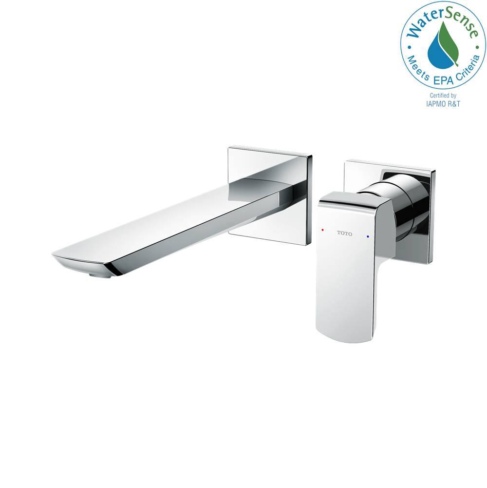 TOTO GR 1.2 GPM Wall-Mount Single-Handle Bathroom Faucet with COMFORT GLIDE™ Technology, Polished Chrome