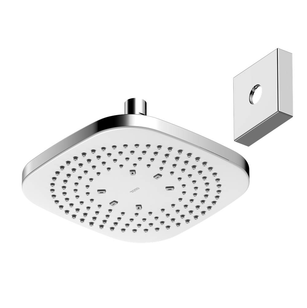 TOTO G Series 2.5 GPM Single Spray 8.5 inch Square Showerhead with COMFORT WAVE Technology, Polished Chrome