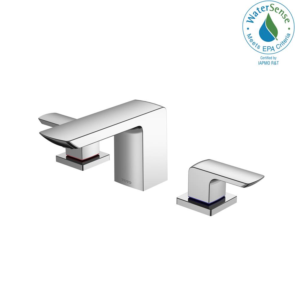 TOTO GR Series 1.2 GPM Two Handle Widespread Bathroom Sink Faucet with Drain Assembly, Polished Chrome