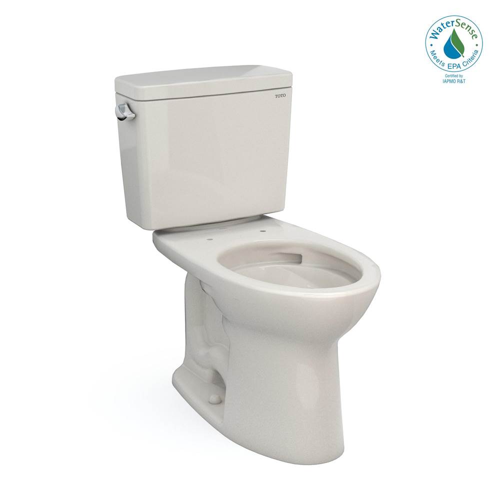 TOTO Drake® Two-Piece Elongated 1.28 GPF Universal Height TORNADO FLUSH® Toilet with CEFIONTECT®, Sedona Beige