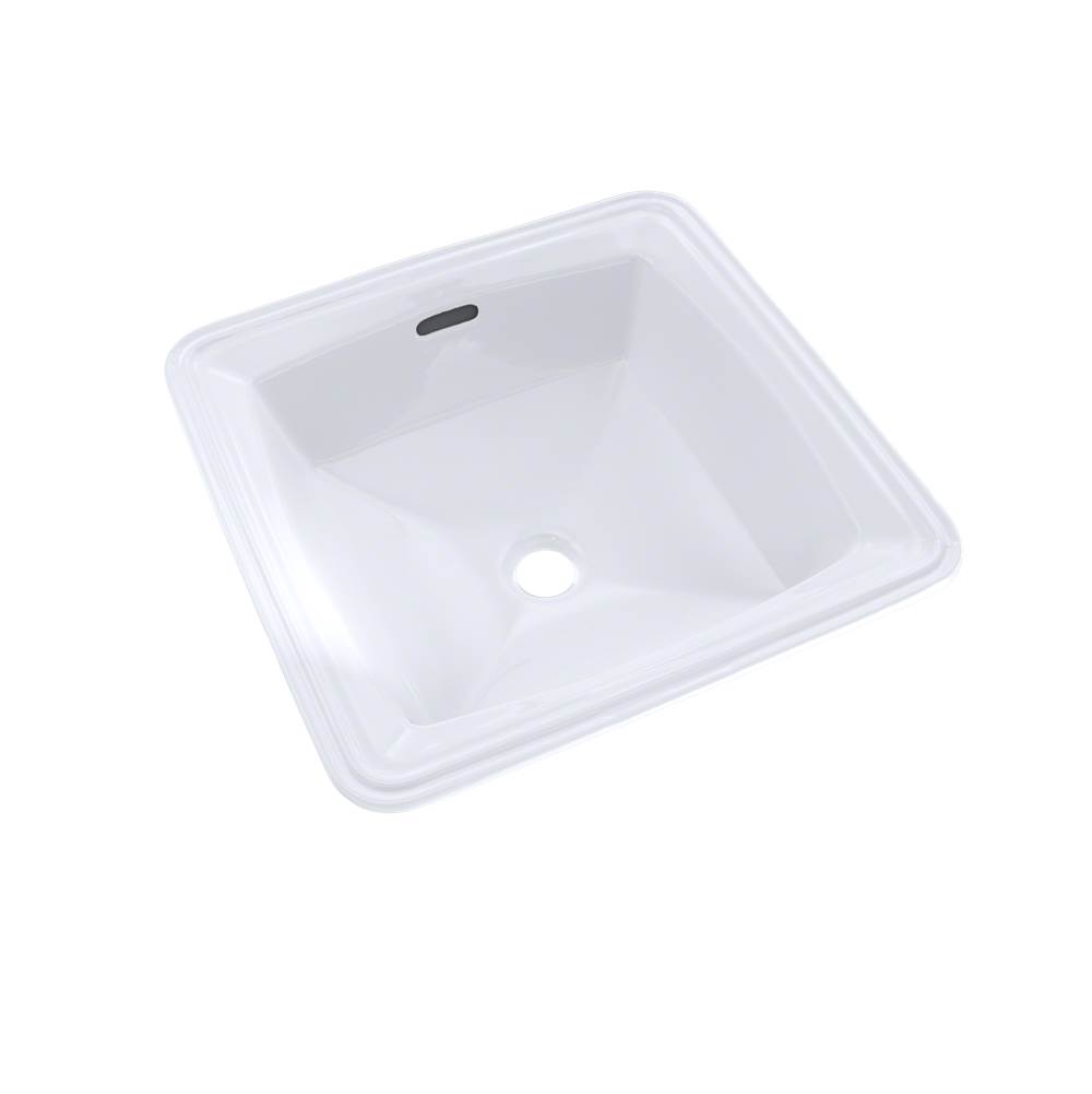 TOTO Connelly™ Square Undermount Bathroom Sink with CeFiONtect™, Cotton White