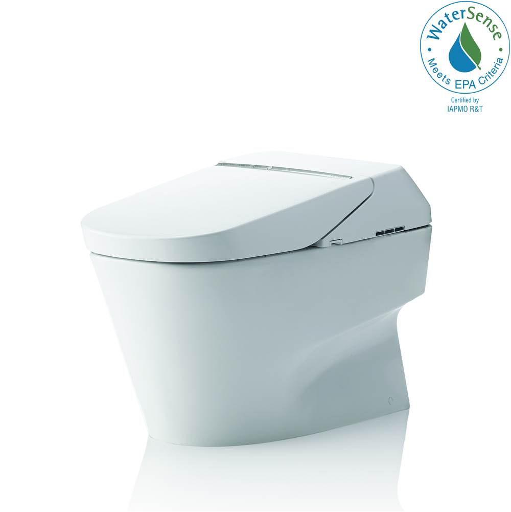 TOTO Neorest® 700H Dual Flush 1.0 or 0.8 GPF ADA Height Toilet with Integrated Bidet Seat and ewater+®, Cotton White