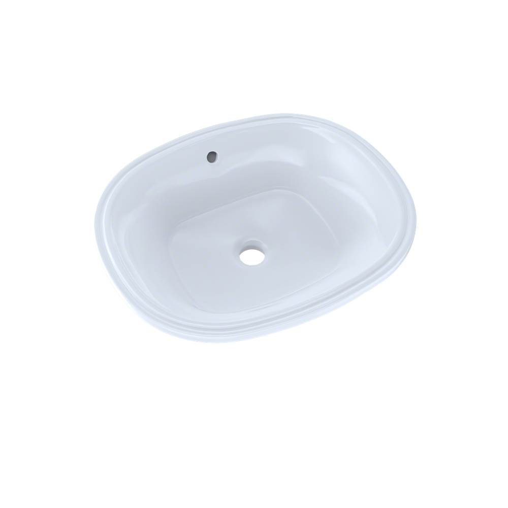 TOTO Maris™ 17-5/8'' x 14-9/16'' Oval Undermount Bathroom Sink with CeFiONtect™, Cotton White