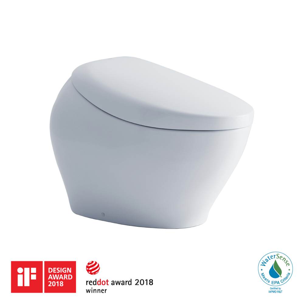 TOTO NEOREST® NX1 Dual Flush 1.0 or 0.8 GPF Toilet with Integrated Bidet Seat and EWATER+®, Cotton White