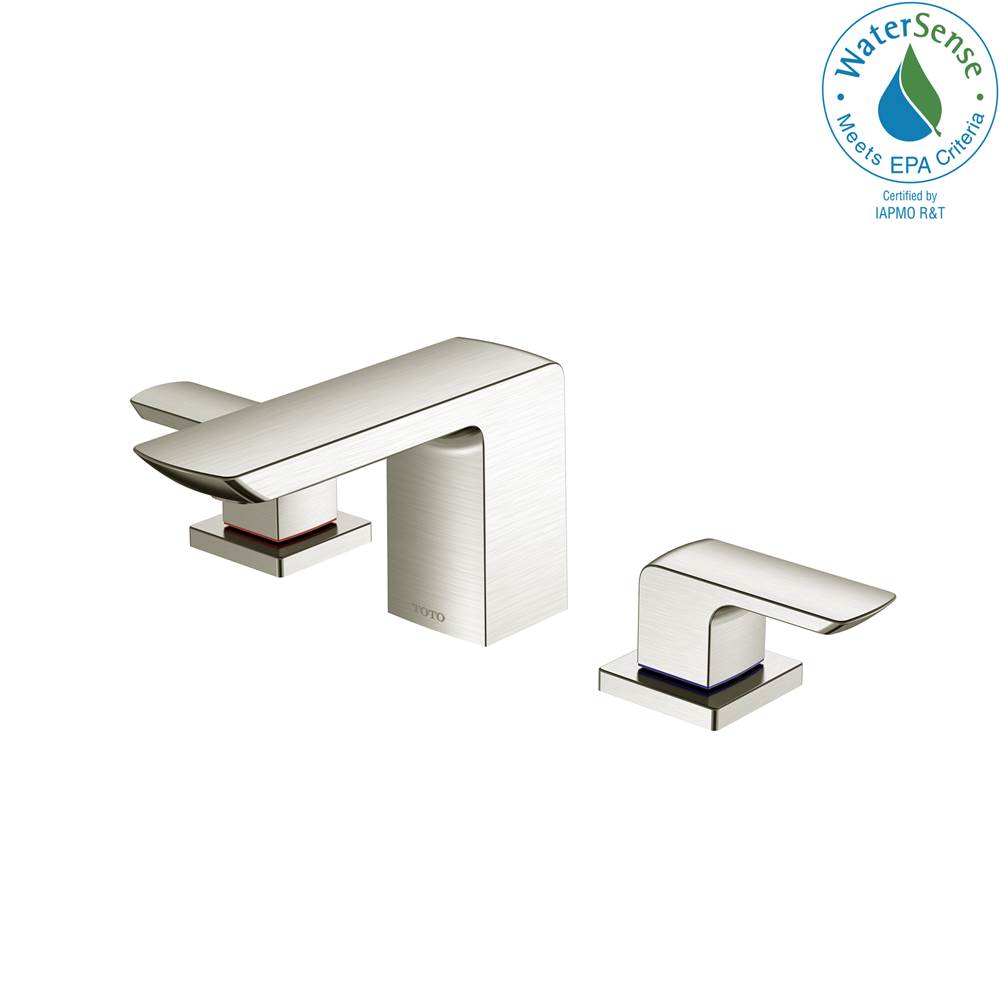 TOTO GR Series 1.2 GPM Two Handle Widespread Bathroom Sink Faucet with Drain Assembly, Brushed Nickel