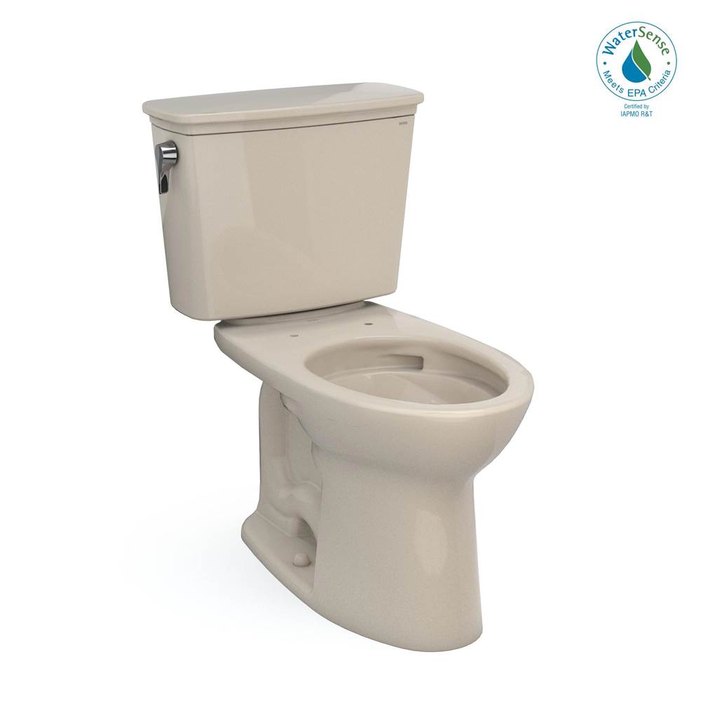 TOTO Drake® Transitional Two-Piece Elongated 1.28 GPF TORNADO FLUSH® Toilet with CEFIONTECT®, Bone