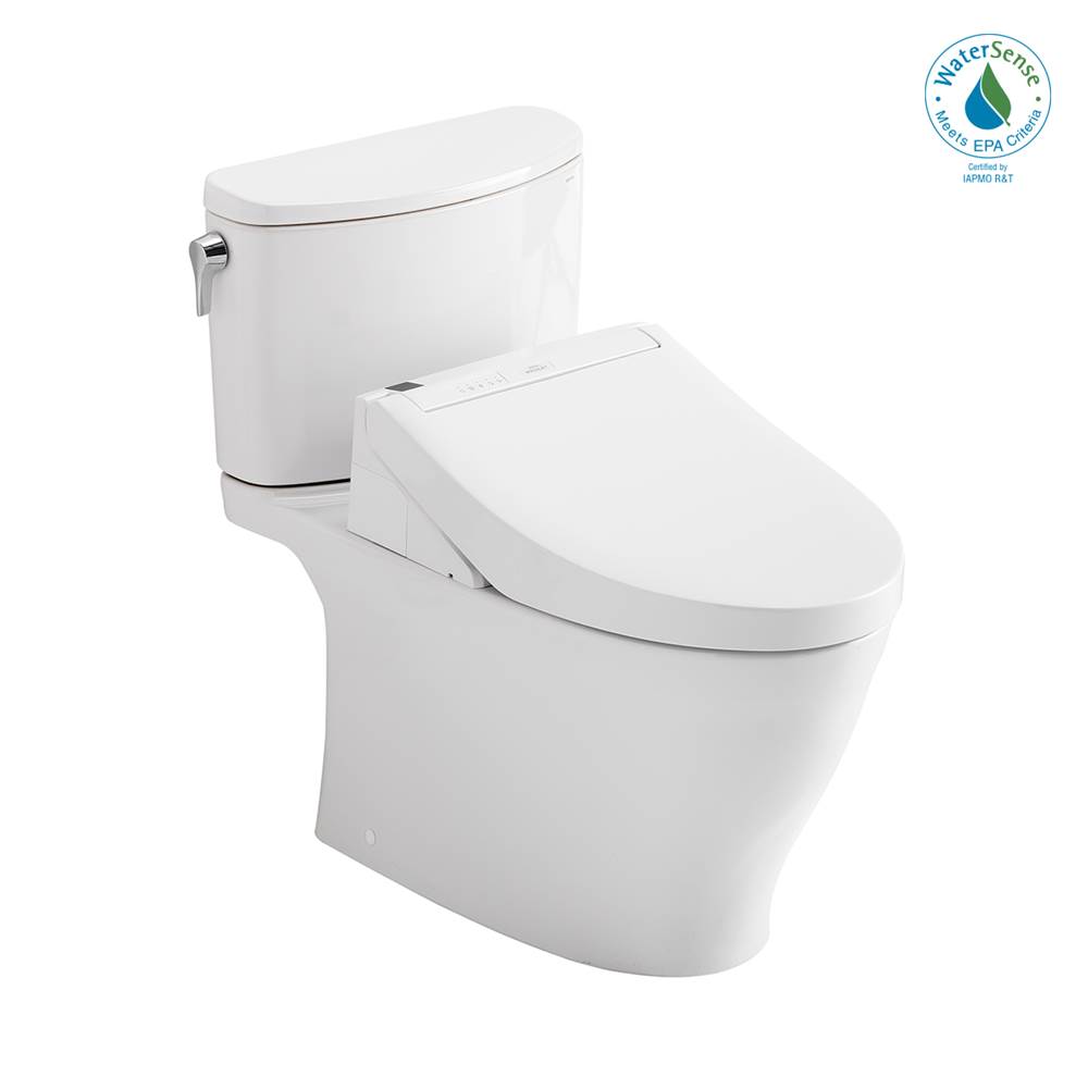 TOTO WASHLET®+ Nexus® 1G® Two-Piece Elongated 1.0 GPF Toilet with C5 Bidet Seat, Cotton White