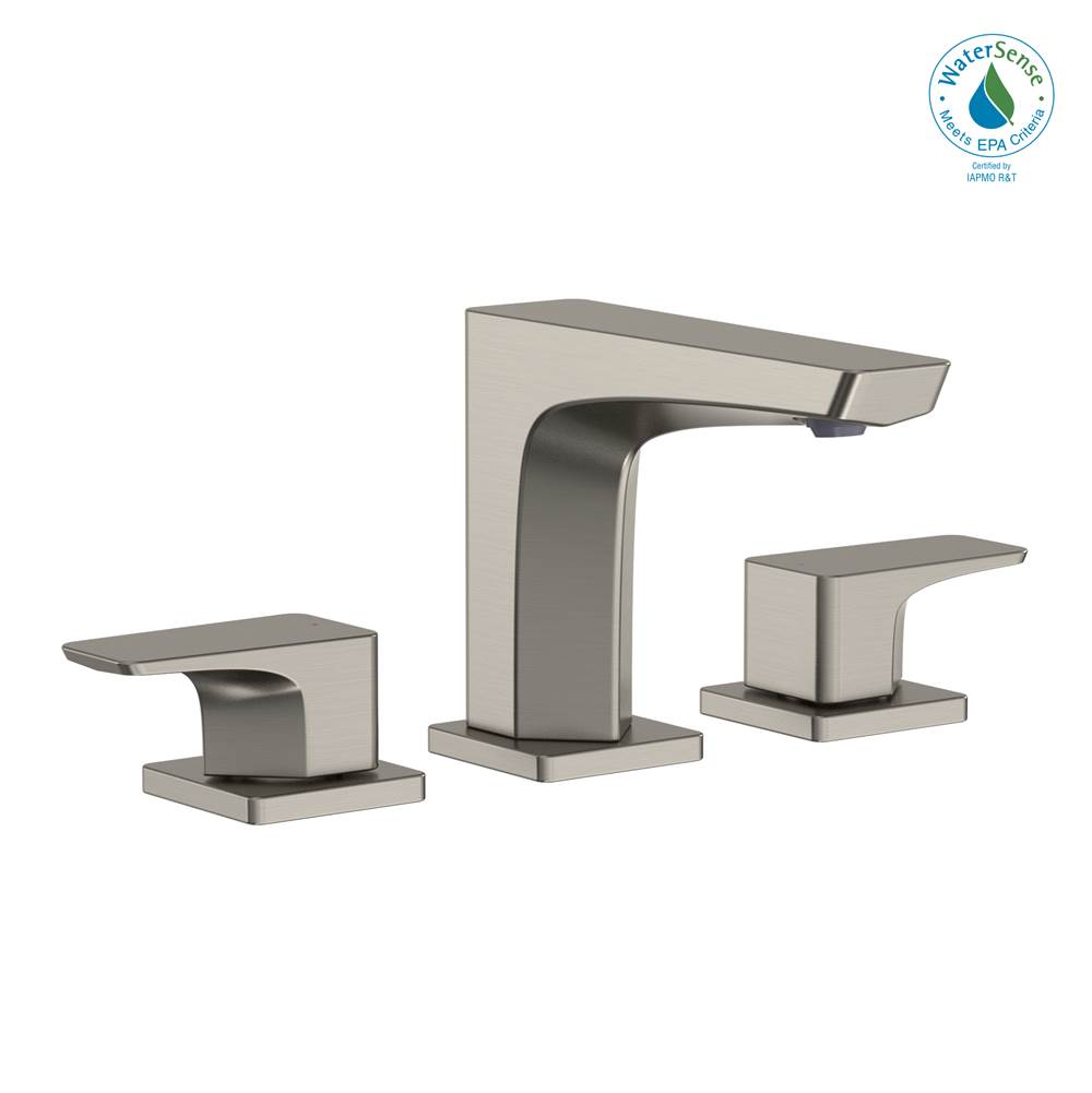 TOTO GE 1.2 GPM Two Handle Widespread Bathroom Sink Faucet, Brushed Nickel