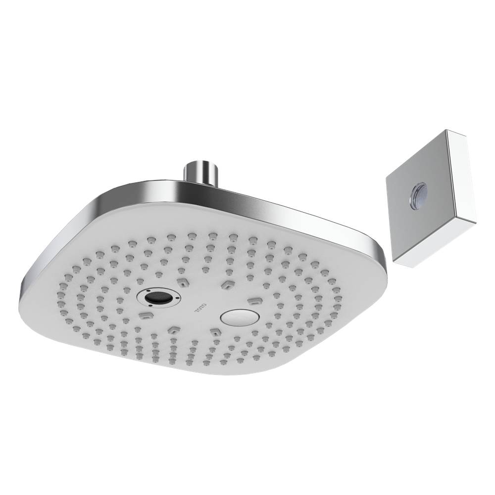 TOTO G Series 1.75 GPM Multifunction 8.5 inch Square Showerhead with COMFORT WAVE and WARM SPA, Polished Chrome