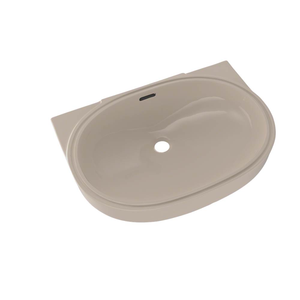 TOTO Oval 19-11/16'' x 13-3/4'' Undermount Bathroom Sink with CeFiONtect™, Bone