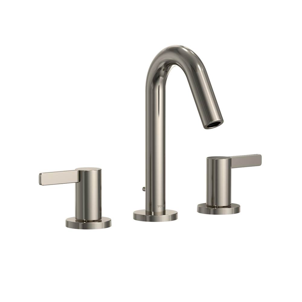 TOTO GF Series 1.2 GPM Two Lever Handle Widespread Bathroom Sink Faucet, Polished Nickel